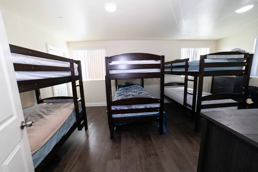 Shared bedroom with bunk beds